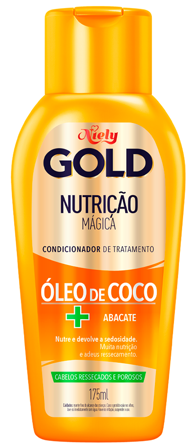 Imagem Packshot Condicionador Niely Gold Nutrição Mágica 175ml | Fique Diva