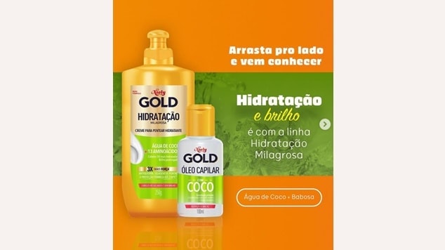 Creme de pentear Hidratação Milagrosa e Óleo capilar com coco
