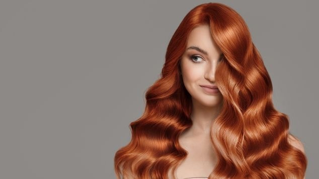 Mulher ruiva com cor de cabelo 2025.