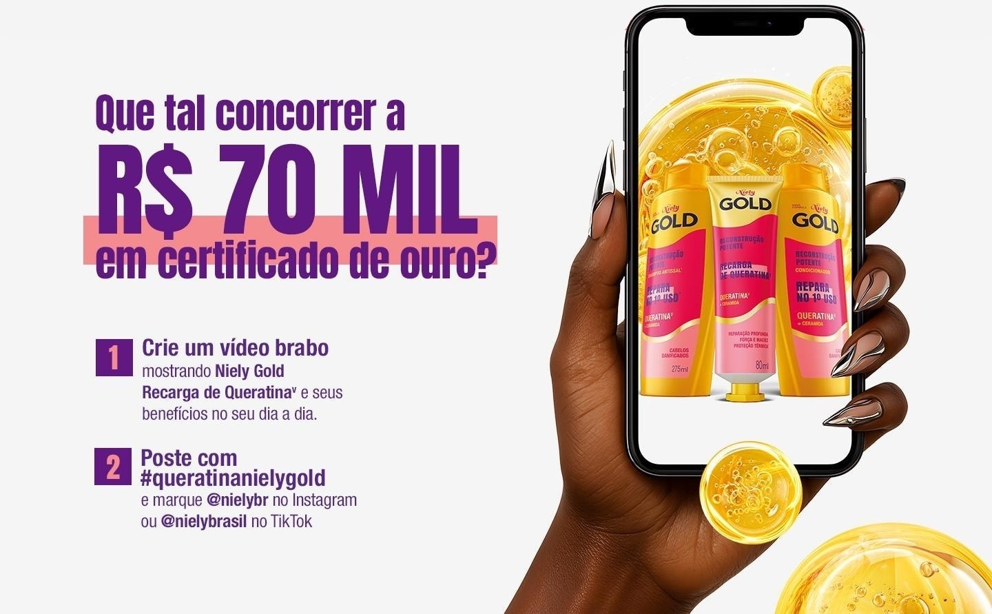 Que tal concorrer a 70 mil reais em certificado de ouro?