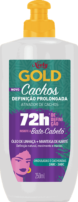 Ativador de Cachos Niely: definição e controle do frizz para cabelos cacheados.