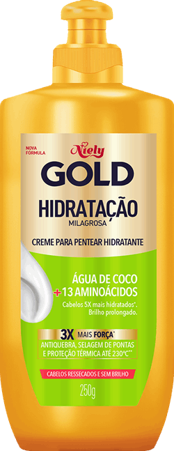 Creme para Pentear Niely Hidratação Intensa: para cabelos macios, hidratados e sem frizz.