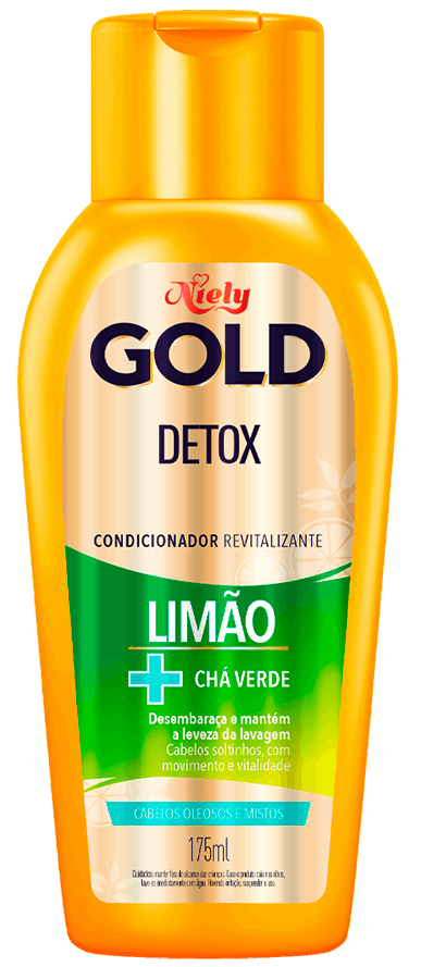 Imagem Packshot Condicionador Niely Gold Detox 175ml | Fique Diva