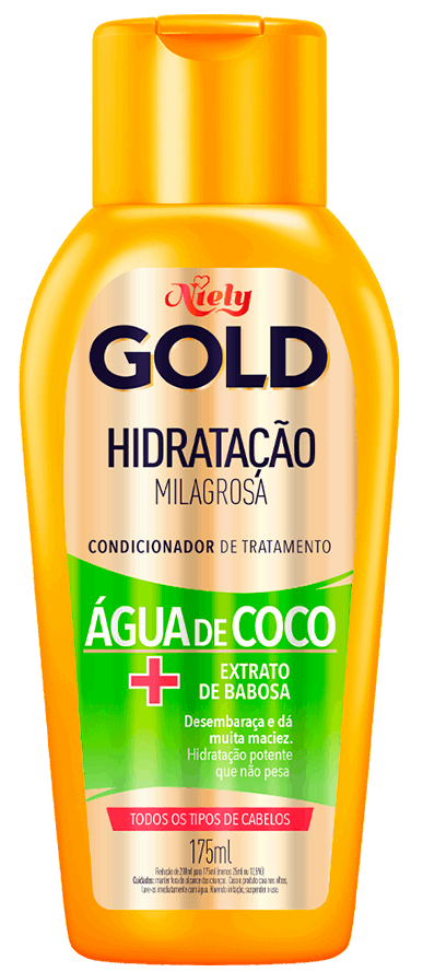 Imagem pakcshot Condicionador Niely Gold Hidratação Milagrosa | Fique Diva