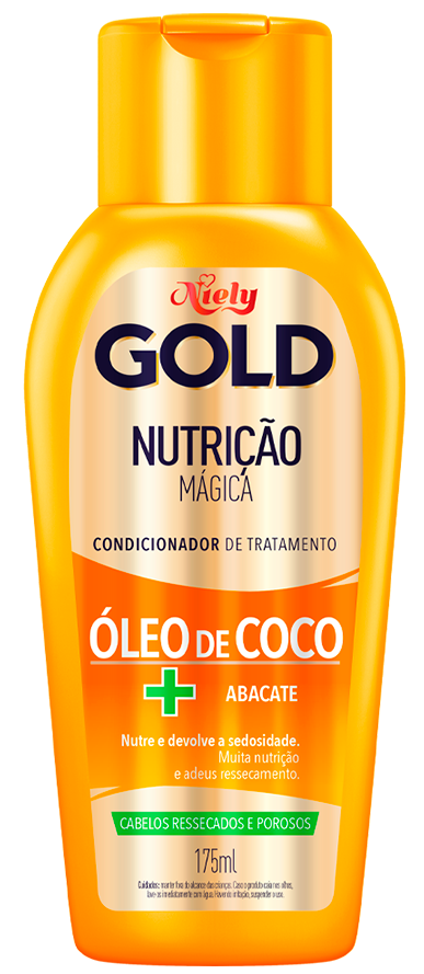 Imagem Packshot Condicionador Niely Gold Nutrição Mágica 175ml | Fique Diva