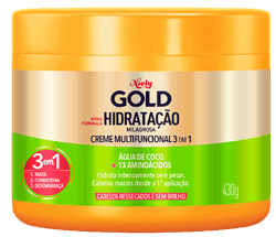 Imagem Packshot Creme de Tratamento Niely Gold Hidratação Milagrosa 430g | Fique Diva