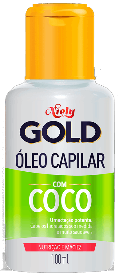 Imagem Packshot Óleo Capilar com Coco Niely Gold Hidratação Milagrosa 100ml | Fique Diva