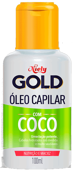 Imagem Packshot Óleo Capilar com Coco Niely Gold Hidratação Milagrosa 100ml | Fique Diva