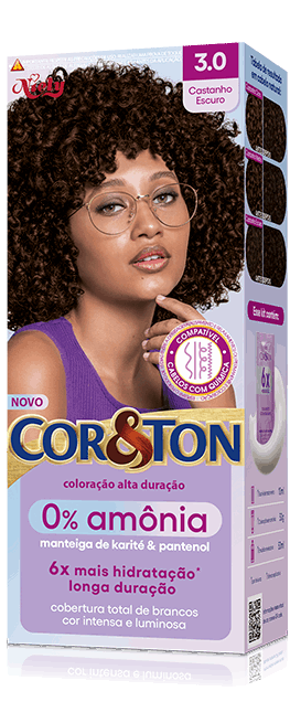 Imagem Cor&Ton Castanho Escuro 3.0 0% Amônia | Packshot | Fique Diva