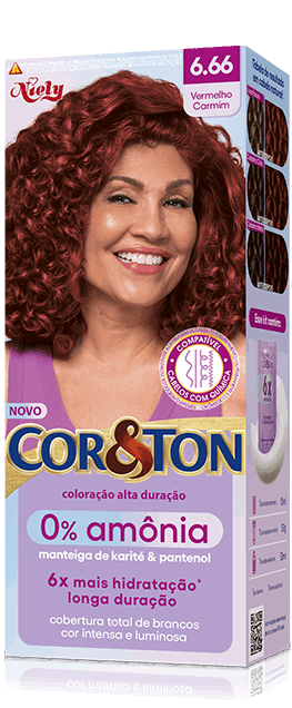 Imagem Cor&Ton Vermelho Carmim 6.66 0% Amônia | Packshot | Fique Diva