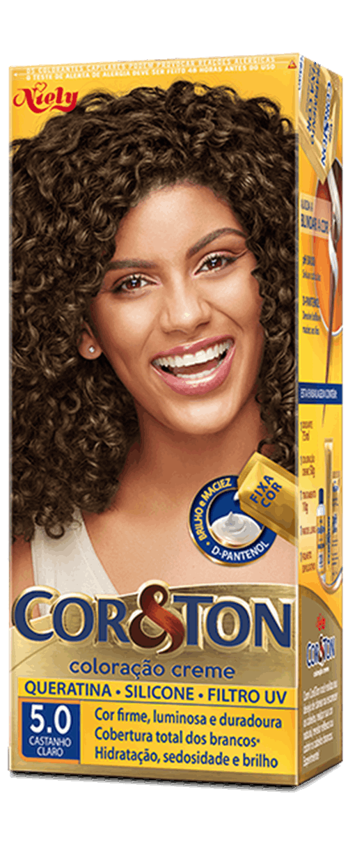 Cor&Ton Castanho Claro 5.0 para cabelo | Niely - Fique Diva