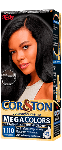 Imagem Packshot Cor&Ton Preto Onix 1.110 | Fique Diva