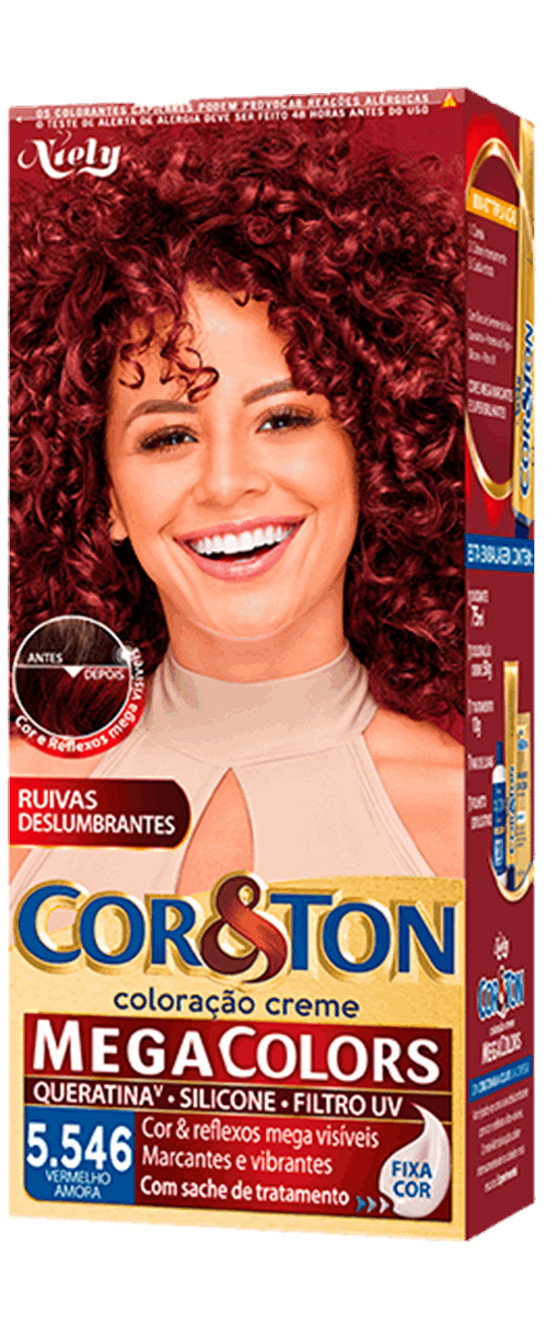 Cor&ton vermelho amora 5.546: cor intensa | Fique Diva