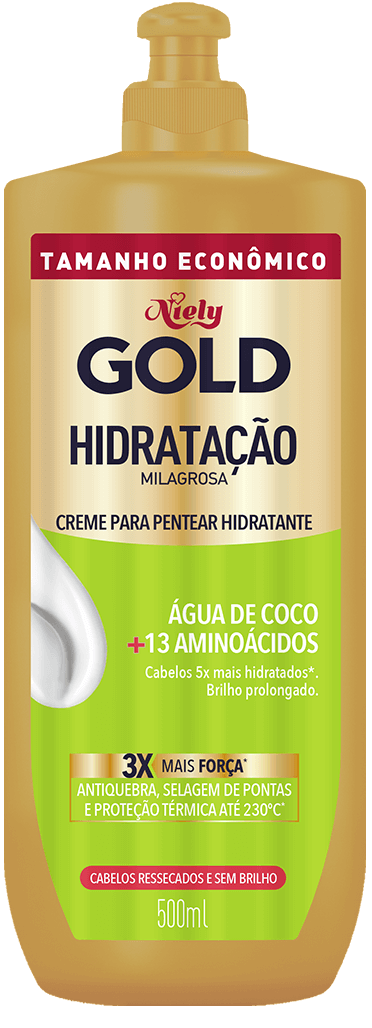 Creme para Pentear Niely Gold Hidratação Milagrosa 500ml