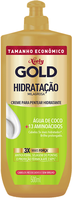 Creme para Pentear Niely Gold Hidratação Milagrosa 500ml