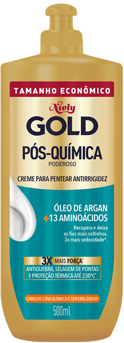Creme para Pentear Niely Gold Pós-Química Poderoso 500ml