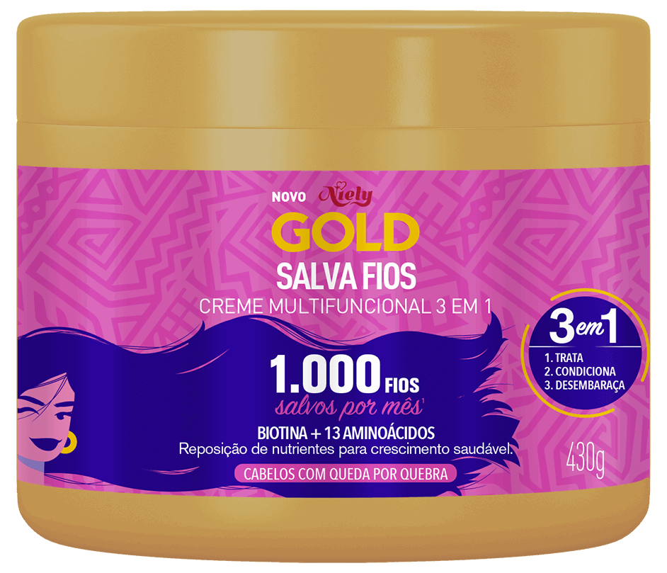 Imagem Creme de Tratamento Salva Fios 430g | Packshot | Niely