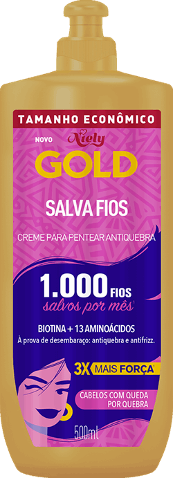 Imagem Creme Para Pentear Salva Fios 500ml | Packshot | Niely