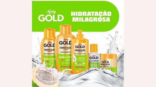 Linha completa de Niely Gold Hidratação Milagrosa