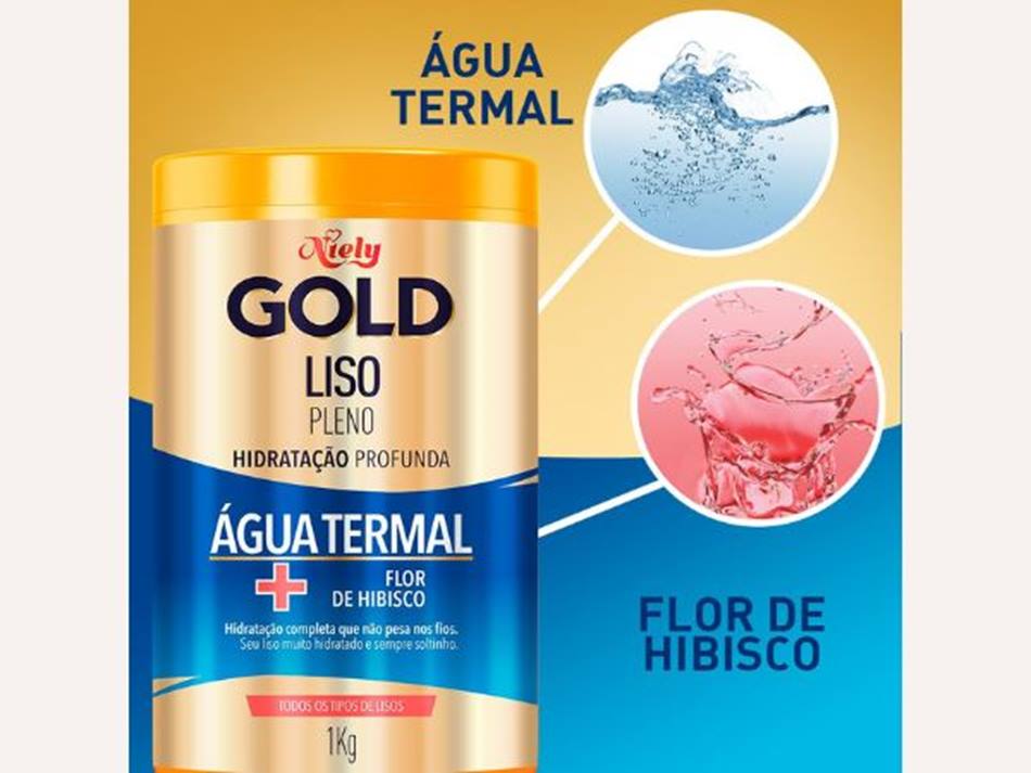 Liso Gold Cabelos lisos perfeitos com a linha Niely Gold Liso Pleno